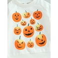 thumbnail image 6 of Wassery Infant Baby Girls Clothes 6M 12M 18M 24M 3T Toddler Girl Halloween Sweatshirts Long Sleeve Round Neck Pumpkin Print Pullovers 2Pcs Fall Casual Outfit Sets for Newborn 0-3T, 6 of 8