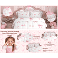 thumbnail image 6 of Manfei Pink Bow Twin Comforter Sets For Girls, Cute Bowknot Kawaii Ribbon Bow Bedding Set For Girl Reversible 2 Pieces, 6 of 9