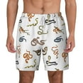thumbnail image 2 of Goofa Snake Printed Men's Swim Trunks Board Shorts Quick Dry Mens Swimming Trunks with Compression Liner,Breathable Fit Hawaii Beach Shorts-Large, 2 of 9