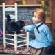 thumbnail image 3 of The Queen's Treasures 18 Inch Doll Clothes, Little House on The Prairie Authentic Laura & Mary Ingalls Blue Check Dress Outfit , Compatible for Use with American Girl Dolls, 3 of 5