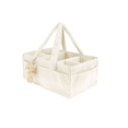 thumbnail image 4 of Cozy Plush Organizer with Bear Diaper Stackers & Caddies Newborn Baby Items Diaper Bags Organizer Cream, 4 of 11
