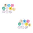 thumbnail image 2 of Becaristey 10x Cute Cartoon Pocket Mirror For Fun And Stylish Look Gift Clear Portable Makeup Mirror Random Color 2Set, 2 of 6