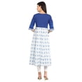 thumbnail image 5 of Disha Patani Collection Blue and White Round Neck Printed Kurta-Medium, 5 of 6