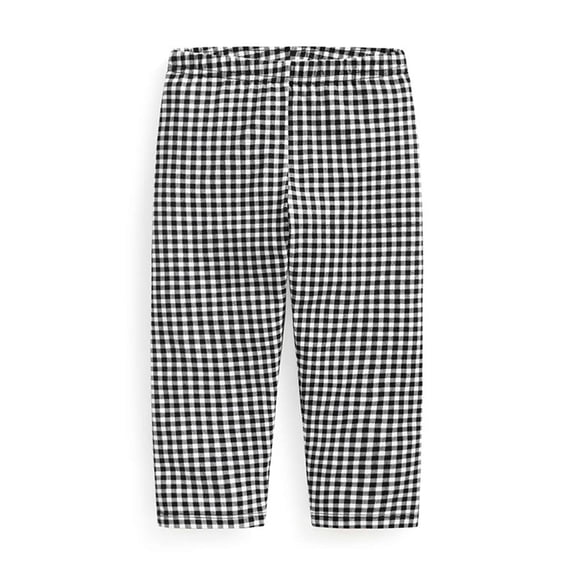 ATOGUTA Capris Leggings for Girls Kids Stretchy Elastic Waist Athletic Pants Summer Slim Skinny Sports Casual Tights Size 2T-13, Black