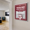 thumbnail image 3 of YouTheFan NCAA Texas A&M Aggies Fan Rules 3D Wall Art, 3 of 4