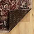 thumbnail image 6 of Contemporary Home Living 3.25' x 5' Ornate Medallion Area Throw Rug - Cream and Red, 6 of 8