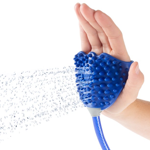 Pet Shower Attachment Dog Bathing Sprayer & Bath Brush 2 Adapters for