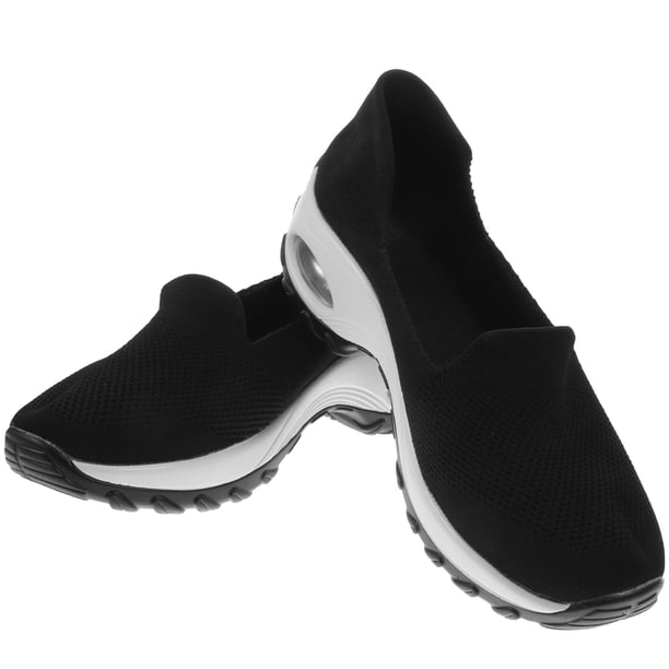 EeaseMX 1 par de zapatos de mujer de boca baja, zapatos para las cuatro estaciones, zapatos transpirables con amortiguación de aire.