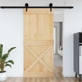 thumbnail image 1 of vidaXL Porte NARVIK 100x210 cm Bois Massif Pin, 1 of 5