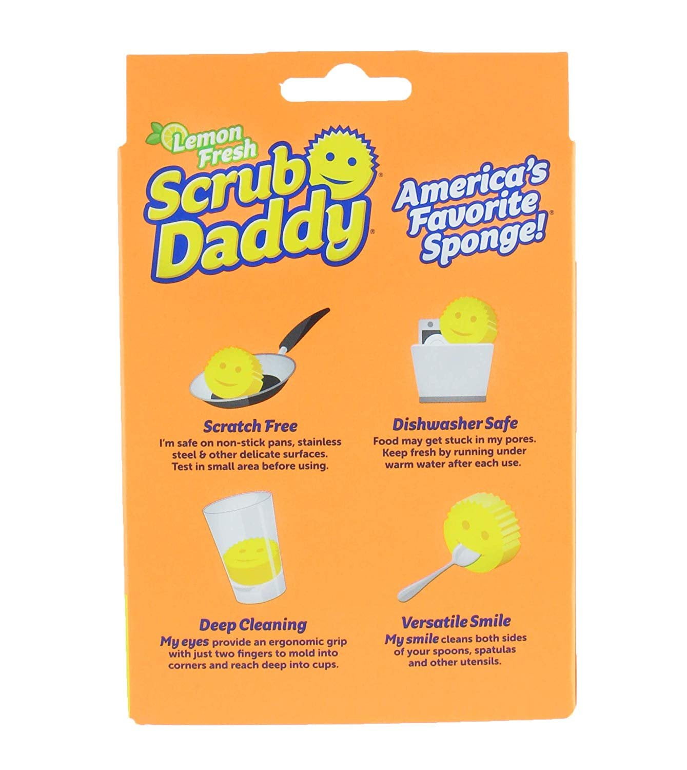 Scrub Daddy Smile Sponge in Lemon Scent