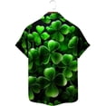 thumbnail image 3 of Shorts pour Hommes, Chemise Imprimée Saint Patrick Décontractée Ample à Manches Courtes Col Rond, 3 of 4
