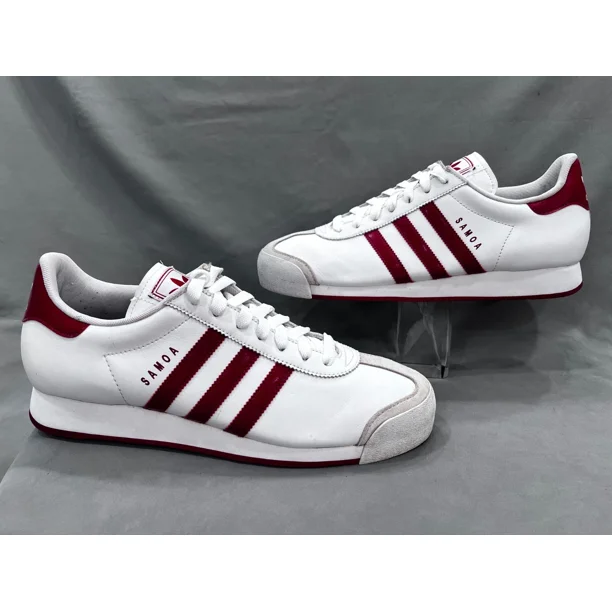 Ad-id-as Originals Samoa Men’s 12 Running Sneaker White Red