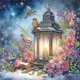 thumbnail image 1 of 5D DIY Taladro Parcial en Forma Especial Linternas Nieve 30x30cm, 1 of 9