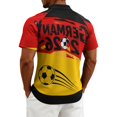 thumbnail image 5 of 2026 Soccer Cup Jersey for Men, Polo Collar Short Sleeve National Flag & Ball Graphic Top - Breathable Fan Shirt for Match Day & Casual Wear Yellow L, 5 of 5