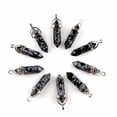 thumbnail image 6 of K-KED 30pcs Wholesale Snowflake Stone Pendants Hexagonal Pillar Pendulum Necklaces, 6 of 7
