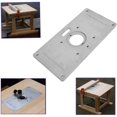 thumbnail image 2 of Placa de inserción de mesa de enrutador, mesa de enrutador de aluminio DIY para carpintería, 2 of 5