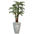 thumbnail image 1 of Vintage Home Artificial Faux Real Touch 6.59 Feet Tall Palm Tree With Eco-Paper Planter And Fiberstone Planter, 1 of 2