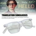 thumbnail image 4 of Lunettes Intelligentes avec Traducteur Linguistique, Lunettes de Traduction IA Prenant en Charge Plus de 100 Langues, Microphone et Haut-Parleur Intégrés, Traduction en Temps Réel, Lunettes pour le Voyage, 4 of 7
