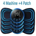 thumbnail image 1 of EMS Neck Massager Rechargeable Cervical Massage Sticker Patch 8 Mode 19 Gears Pulsed Therapy Instrument Tens Muscle Stimulator Pain Relief_Särskilda g:4 Machine+4 Patch Great Gift, 1 of 5