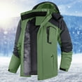 thumbnail image 2 of DHFJKG Windbreaker Jacket Women Fuzzy Lining Secure Pockets Zipper Coat With Detachable Hood Winter Outdoor Hiking Climbing Soft Outerwear, 2 of 7