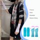 thumbnail image 4 of Guardurnaity Guante de red, adorno de vestir elegante, disfraz de mujer de estilo Simple, guantes largos elásticos, accesorio de ropa, suministros para Disfraces de disfraces Azul Guardurnaity AP012397-02, 4 of 6