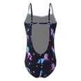 thumbnail image 2 of inlzdz Girls One Piece Swimsuits Hawaiian Ruffle Floral Swimwear Beach Bathing Suit Black Horse 8, 2 of 7