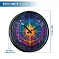 thumbnail image 3 of Indoor 12' Voice-Activated Luminous Decoration Wall Clock With LED Night Light Tie-dye Pattern, 3 of 8