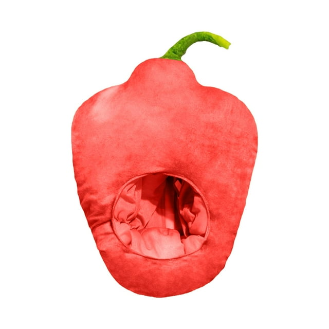 Sombrero de disfraz de pimiento rojo, sombrero para selfies, sombrero para suministros de fiesta, Halloween