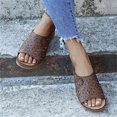 thumbnail image 5 of Womens Slide Sandals Arch Support Flower Graphic Platform Open Toe Cork Footbed Casual Sandals Non-Slip Comfortable Adjustable Buckle Slippers for Daily Walking, 5 of 5