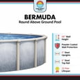 thumbnail image 6 of Lake Effect Pools 21' x 48" Round Bermuda Galvanized Painted Steel Above Ground Swimming Pool, 6 of 8