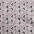 thumbnail image 1 of oneOone Georgette Viscose Lavender Fabric Travel Fabric For Sewing Printed Craft Fabric By The Yard 42 Inch Wide, 1 of 4