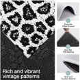 thumbnail image 3 of Black Leopard Pattern Kitchen Rugs Sets Of 3,Kitchen Runner Rugs Non Skid Washable,Decorative Kitchen Floor Mats for Kitchen,Sink,Laundry,17"x30"+ 17"x47" + 17"x59", 3 of 6