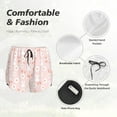 thumbnail image 4 of Bixox Women's Flower Rabbit pattern 2 in 1 Running Shorts - Lightweight Athletic Workout Gym Yoga Shorts Liner with Pockets - XX-Large, 4 of 7