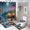 Ship-9, variant on Fantasy Ship Print Shower Curtain Set 4-Set Bathroom Decor Set Night Scene Moonlight Magical Includes U-Mat ,Toilet Cover Mat ,Floor Mat ,Shower Curtain with 12 Hooks,72inx72in