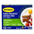 thumbnail image 2 of Butterball All Natural Fully Cooked Turkey Breakfast Sausage Links, 12 Links, 2 of 8