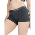 thumbnail image 4 of POSESHE Women's Boyshorts Panties Underwear, 3" Inseam, Dark Gray-S, 4 of 6