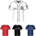 thumbnail image 2 of Custom Dominican Jersey for Men Dominican Baseball Jersey Dominican Baseball Jersey Dominicana Shirt Dominican Flag Jersey (Navy, XL), 2 of 10