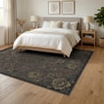 thumbnail image 3 of ODIKA Round Chinoiserie Shaped Romance Symmetrical Clusters Border Foldable Easy Care for Queen Size Bedroom, Under Bed, Master Suite, 3 of 7