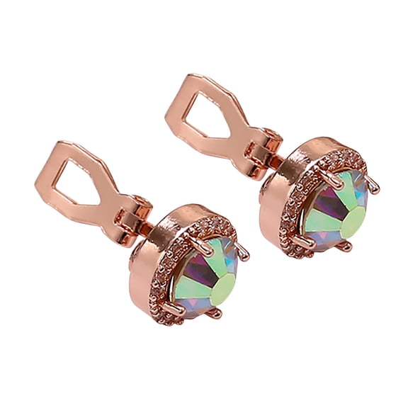 ddioayh Inlaid Brick Trend Earrings Jewelry,Bohemian Vintage Copper Teardrop Colorful Enamel Crystal Hook Earrings,Ladies Fashion and Comfortable Jewelry Gift