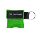 thumbnail image 1 of CPR Face Mask Keychain Reuscitator Shield First Aid () Green, 1 of 9