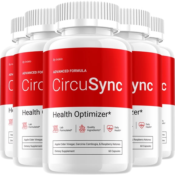 CircuSync Capsules – Circu Sync Pills Natural Blend Glycogen Support, 5 Pack, 300 Capsules