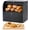 Black, variant on Wooden Bread Box for Kitchen Countertop, Roll Top Breadbox, Black | Large Double Layer Pantry Container, Solid with Board, Homemade Sourdough Bin Cabinet,