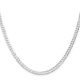 thumbnail image 2 of Sterling Silver Rhodium-plated 3.8mm Flat Curb Chain, 2 of 4
