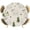 Beige, variant on Green Black Moose Round Tablecloth 45-54 Inch Round Fitted Table Cloth with Elastic Edge, Checkered Vintage Art Animals Rustic Waterproof Table Cover Protector for Outdoor Picnic Party Dining