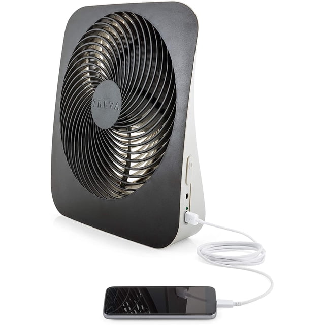 Escritorio portátil Fan O2COOL Treva de 25 cm con batería y puerto USB