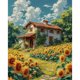 thumbnail image 4 of Kit Punto Cruz Con Casa Hilo Algodón Ecológico Bordado 11CT 45x55cm, 4 of 8