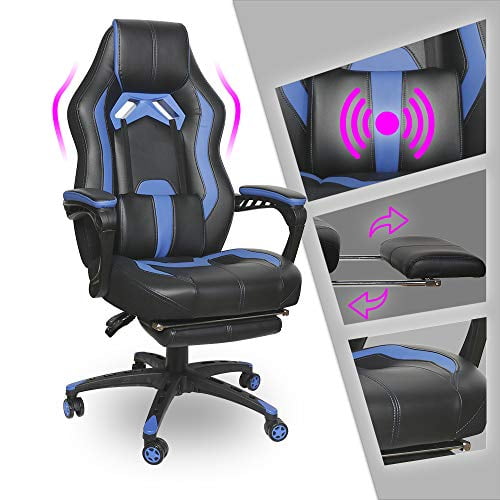 luckwind video gaming chair racing recliner