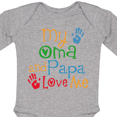 thumbnail image 4 of Inktastic My Oma and Papa Love Me Boys or Girls Long Sleeve Baby Bodysuit, 4 of 5