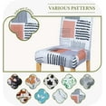 thumbnail image 5 of 2023 Dining Room Chair Covers, Soft Chair Covers for Dining Room, 4Pc Elastic Dining Chair Slipcover, Printed Parson Chair Protector Set of 4,6,8, Orange, 5 of 6