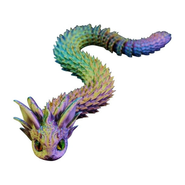 Jiao Sea Water Joint Movable Year Mascot, juguete infantil impreso en 3D, adorno de cumpleaños, modelo